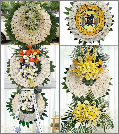 海南海口市美兰区白龙街道花圈速递